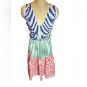 Holy Caftan stripe midi dress size 42